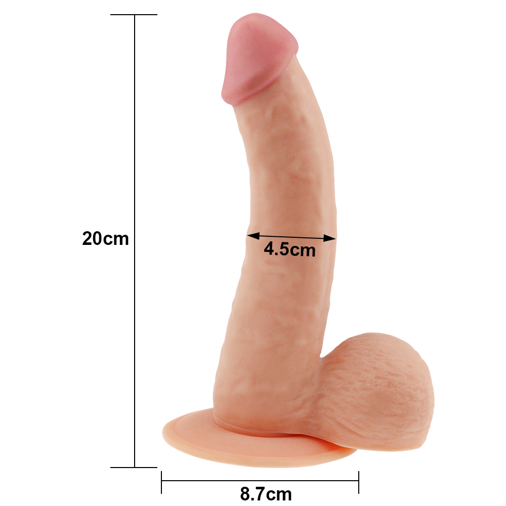 22 CM Ultra Yumuşak Dokulu Belden Bağlamalı Kemerli Realistik Dildo