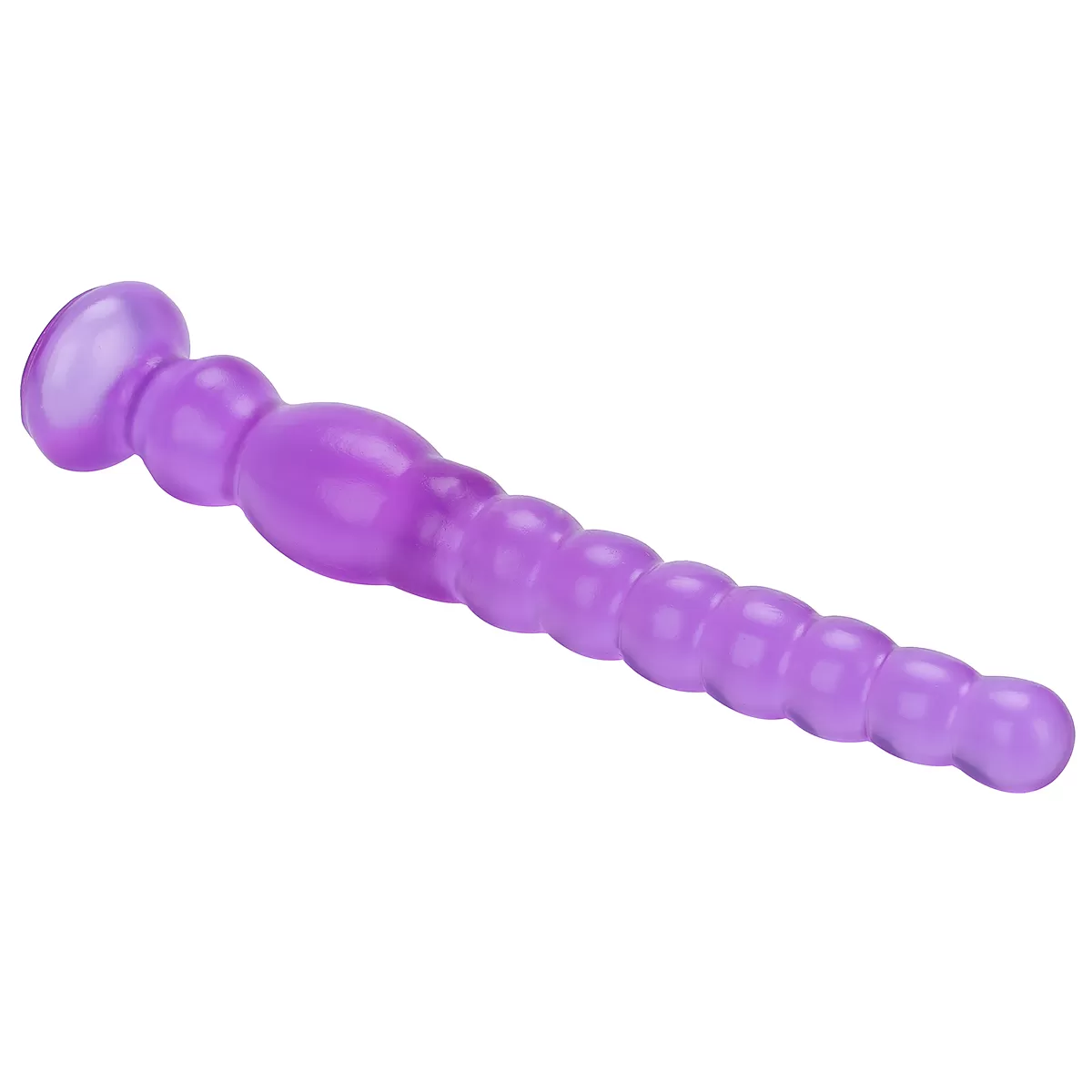 LIFELIKE VIBE Ultra Realistik Dokulu Boğumlu Anal Butt Plug 27 CM Mor