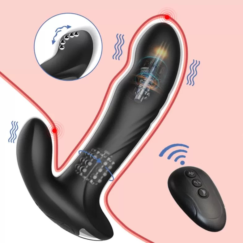 Prostate Massager Kablosuz Kumandal Arjl Hareketli Perine Ve Prostat