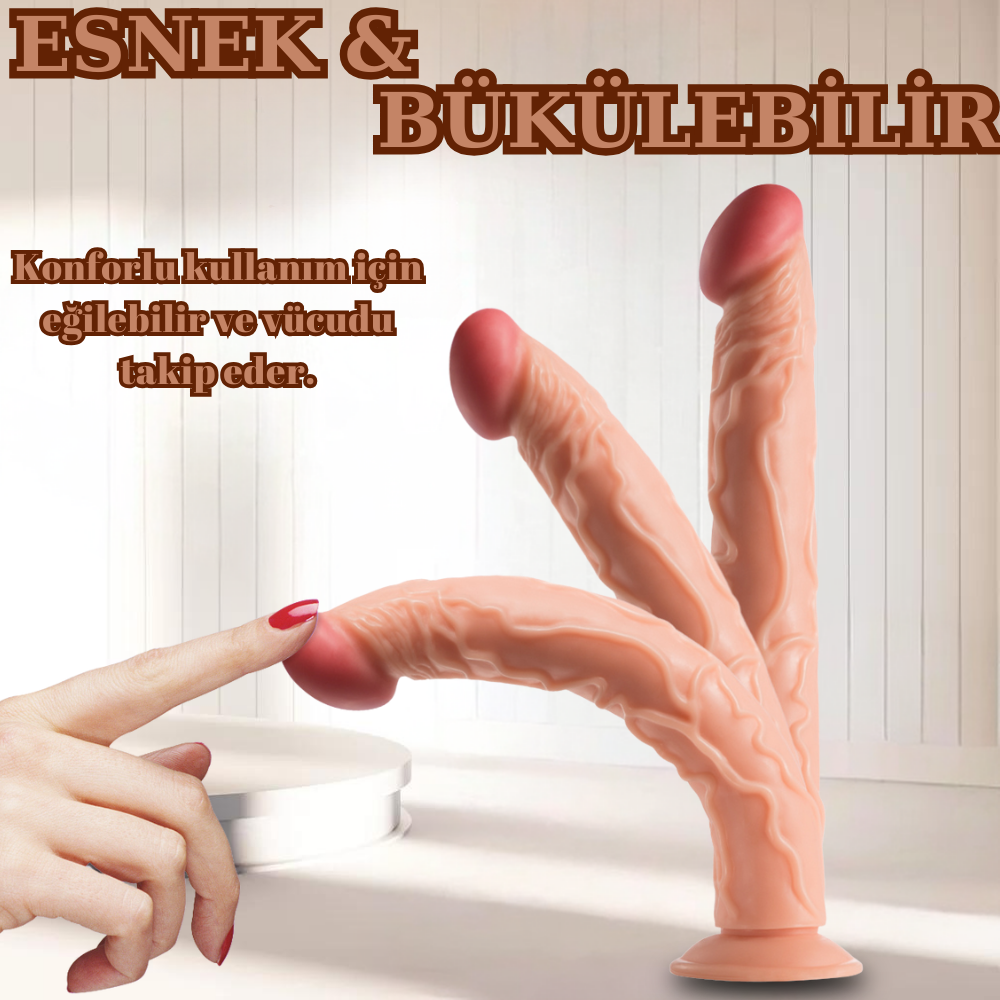 Unique Xl Realistik Dokuda Damarl Dildo Testissiz Nce B Y K Boy