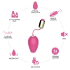 PRIME TOYS Shell Şarjlı Kablosuz Kumandalı Klitoris Uyarıcı Vibratör Kegel Egzersiz Vajinal Top