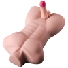 PTM Grayson - Anal Girişli 16 CM Titreşimli Yapay Penis Erkek Realistik Manken Yarım Vücut Dildo