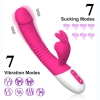 A2 - Şarjlı Akıllı Isıtmalı Güçlü Titreşimli G-Spot ve Klitoris Emiş Uyarıcı Yapay Penis Rabbit Vibratör