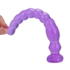 LIFELIKE VIBE Ultra Realistik Dokulu Boğumlu Anal Butt Plug 27 CM - Mor