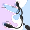Şarjlı Kablosuz Kumandalı Prostat Perine Uyarıcı Anal Vibratör Klitoris Uyarıcı Testis Penis Halkası