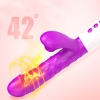 V20 - Şarjlı Akıllı Isıtmalı İleri Geri Hareketli G-Spot ve Klitoris Emiş Uyarıcı 2 in 1 Yapay Penis Rabbit Vibratör